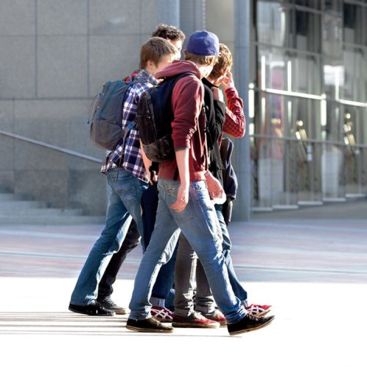 A group of teenagers