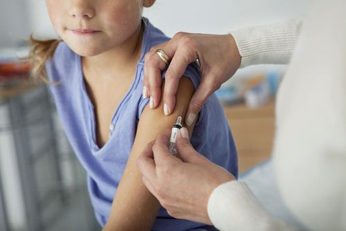 Young girl at the doctor
