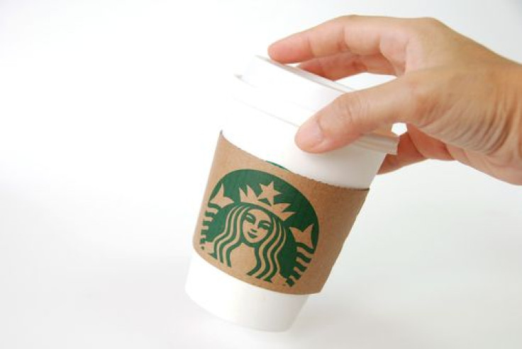 A cup of Starbucks coffee