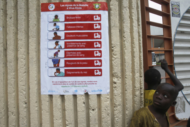 Ebola outbreak map