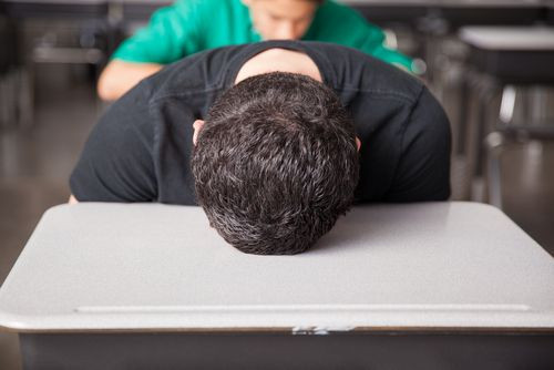 Adolescent in detention