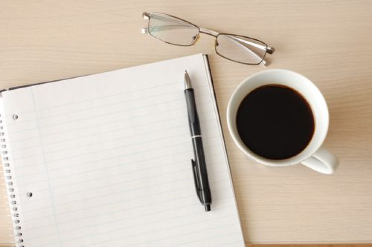 Coffee and notebook