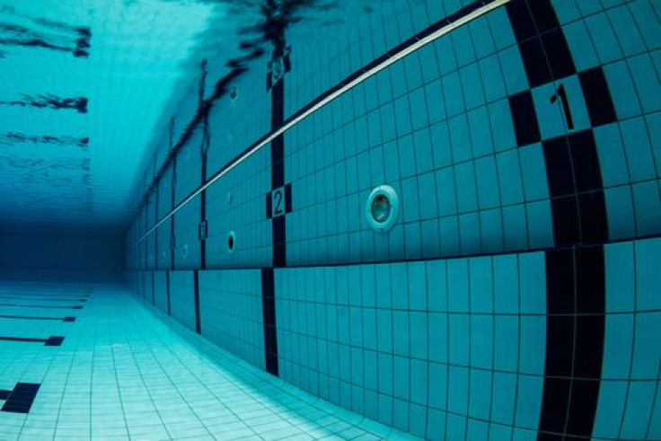 Swimming pool underwater