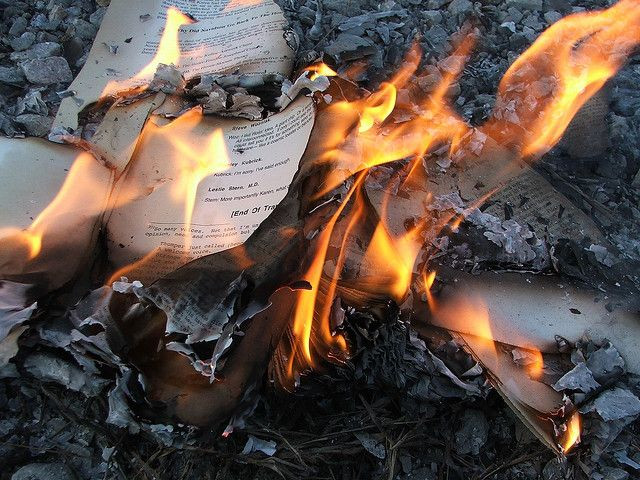 Burned books