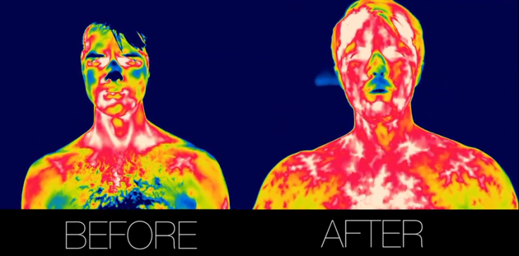 Heat signature before and after working out