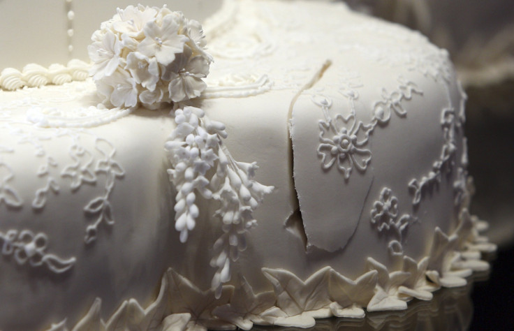 broken wedding cake