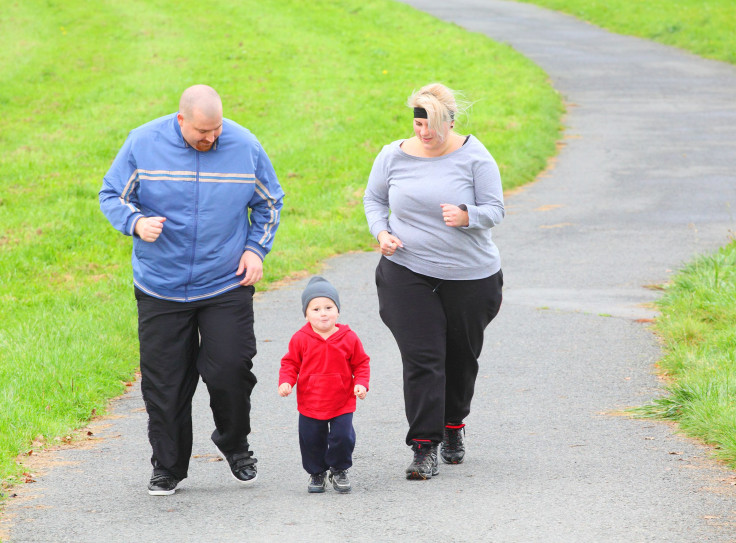 obese people running