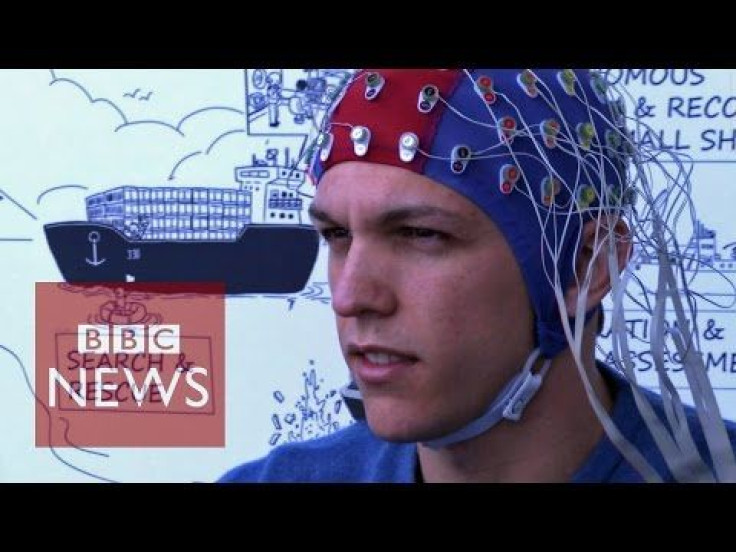 Man Flies Drone With His Brain Using EEG Cap Tracking Neural Activity 