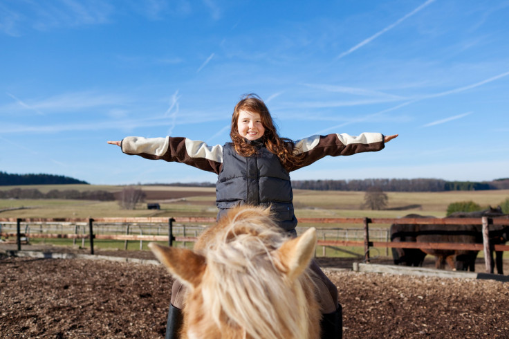 Little girl on horse