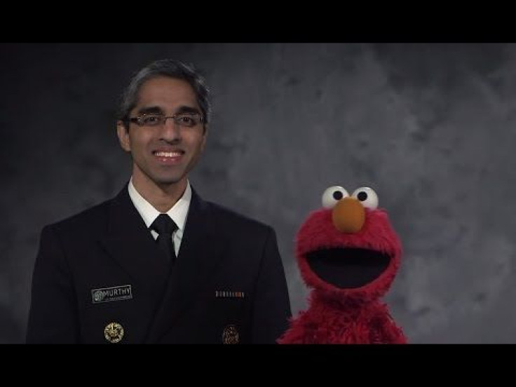 Elmo Teams Up With Surgeon General For A Pro-Vaccination Public Service Announcement