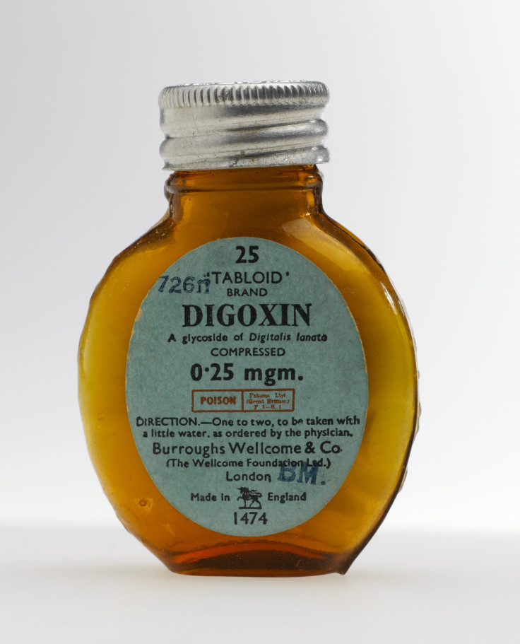 Bottle of digoxin tablets, 'Tabloid' brand