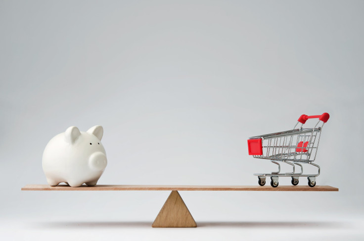 Piggy Bank and Grocery Cart on Seesaw