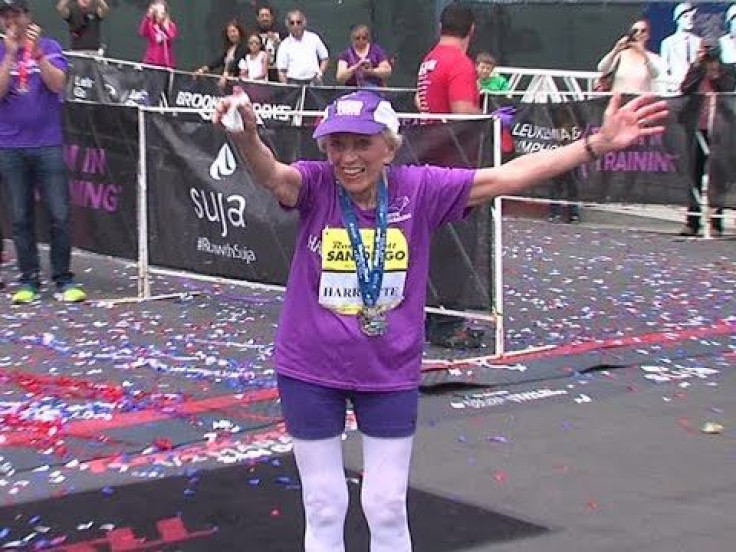 Marathon Record Set By 92-Year-Old Harriette Thompson, Crosses The Line As Oldest Female Finisher