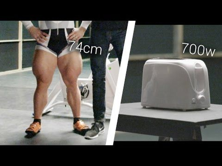 Olympic Cyclist Robert Förstemann Tries To Power Toaster Using His Legs: Can He Do It?