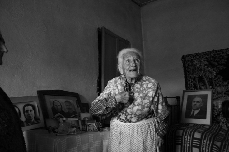 Supercentenarian woman