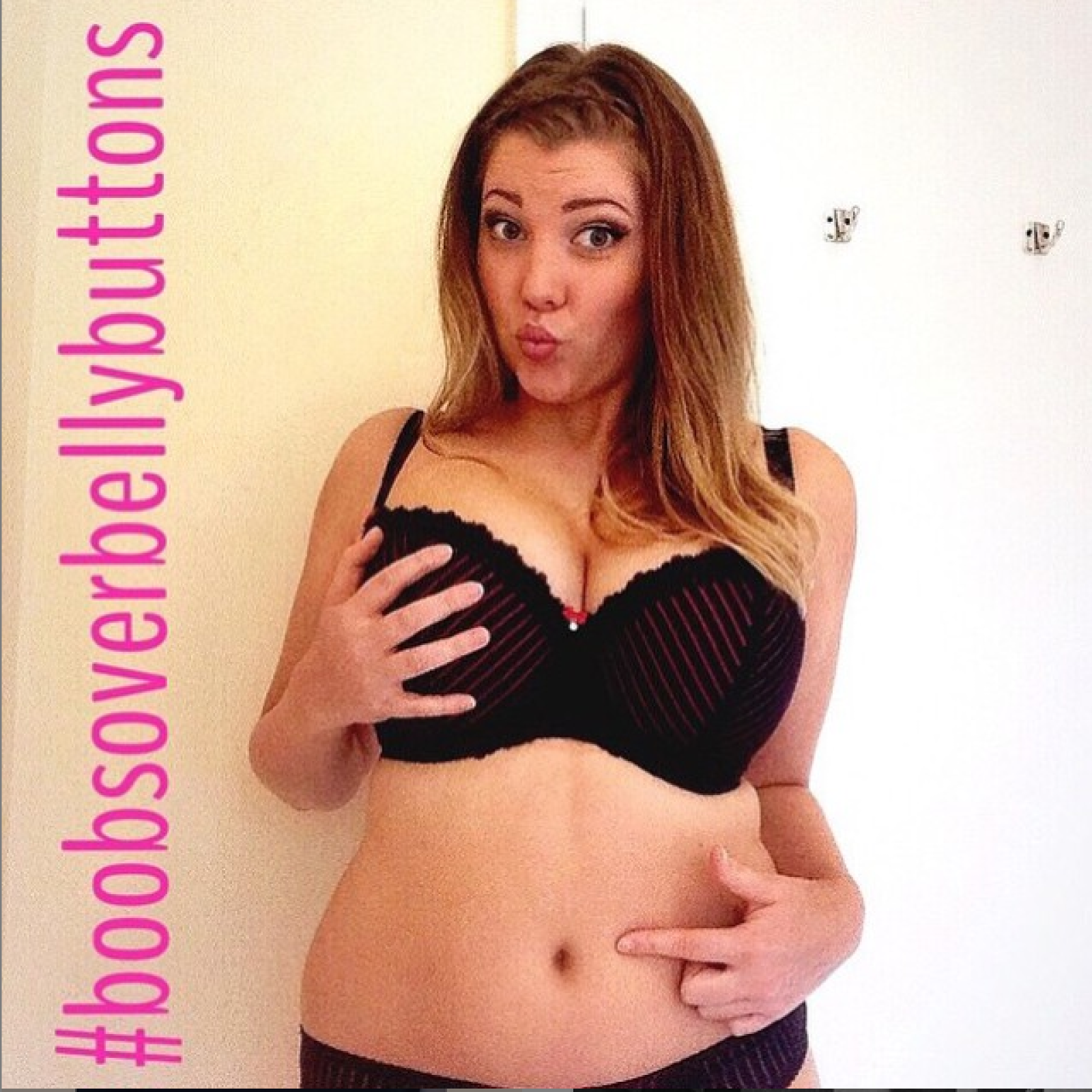Boobs Over Belly Buttons Responds To The Belly Button Challenge With Body  Positivity And Breast Cancer Awareness