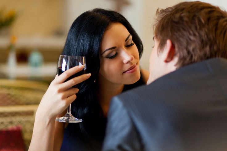 Young couple at restaurant