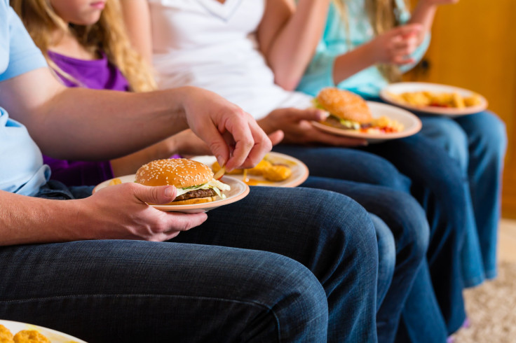 Family eating out