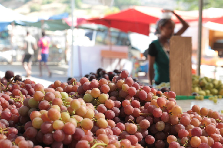 Red grapes