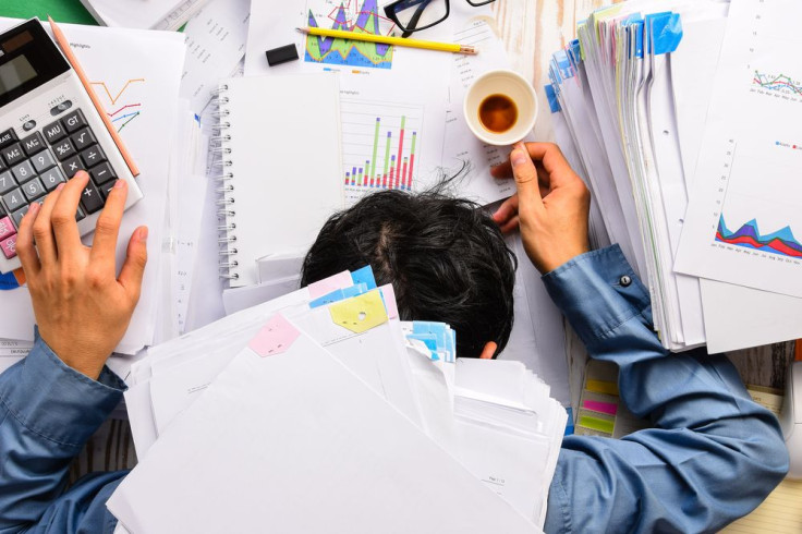 Man asleep at desk