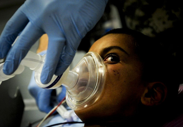 Woman under anesthesia 