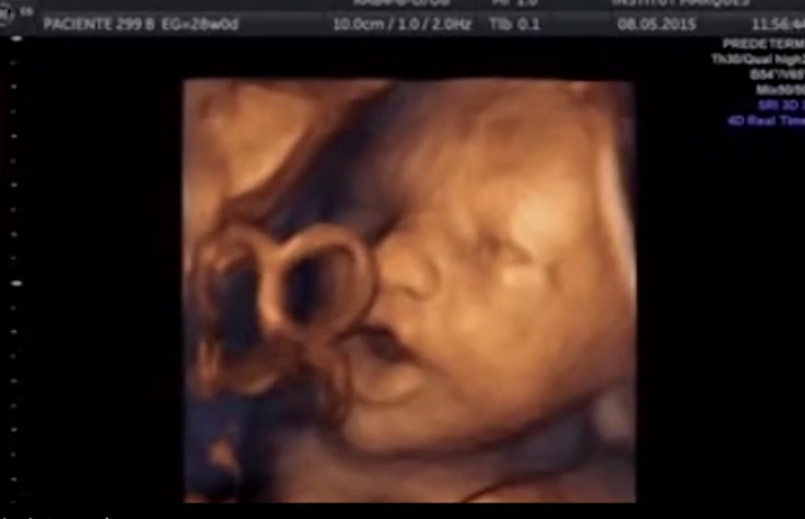 Baby in womb singing