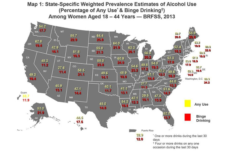 Alcohol Consumption by State