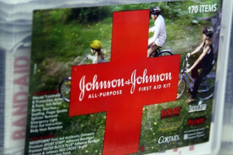 A first aid kit made by Johnson & Johnson for sale on a store shelf in Westminster, Colorado April 14, 2009.