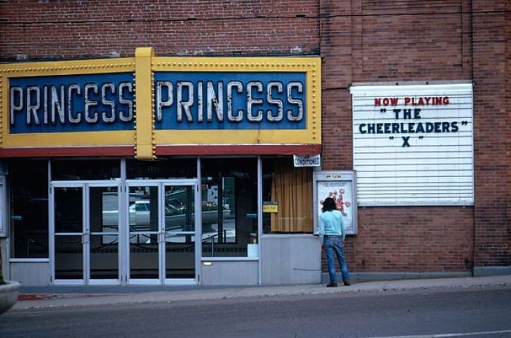 Man outside theater 