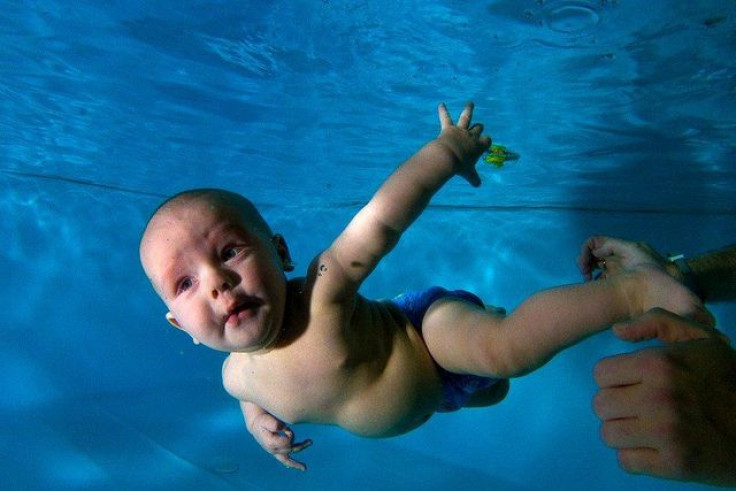 Baby in water