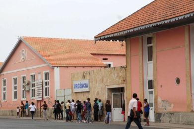 The exterior of Agostinho Neto Hospital, in Praia, Cape Verde, February 11, 2016.