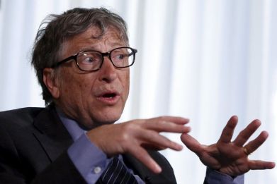 Microsoft Corp co-founder Bill Gates speaks during an interview in New York February 22, 2016.