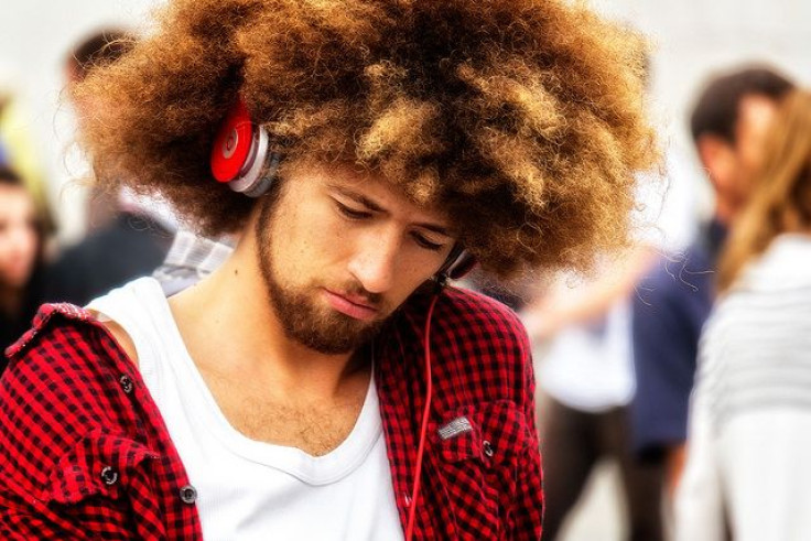 Man listening to music