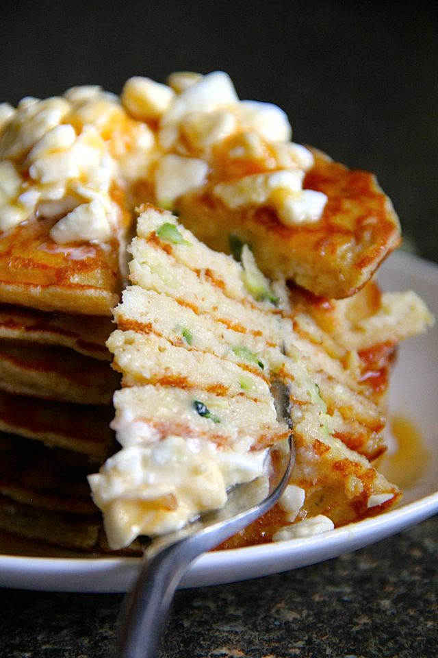 Zucchini Greek Yogurt Pancakes