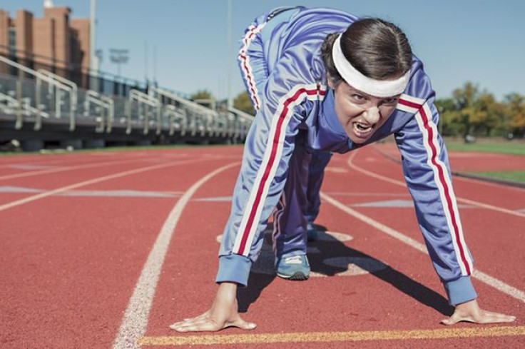 Woman on track