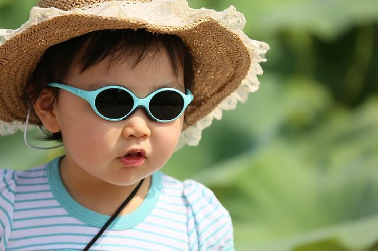 Child with hat