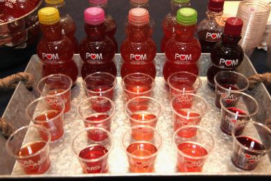 POM Wonderful food display at The Editor Showcase Presents: Eat This! Hot New Products at Marriott Marquis Times Square.
