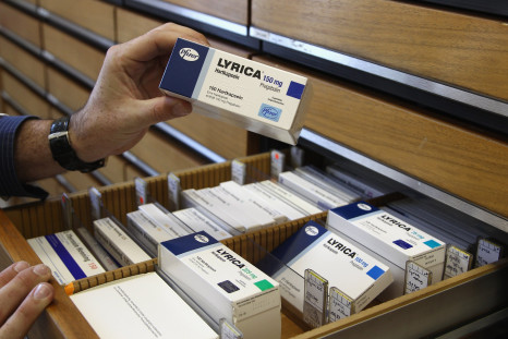 A pharmacist holds up a package of 'Lyrica' on March 10, 2010 in Berlin, Germany.