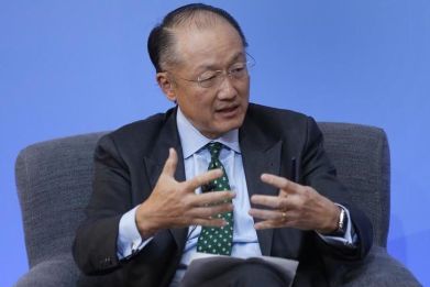 World Bank President Jim Yong Kim speaks during a panel discussion at the Anti-Corruption Summit in London, Thursday, May 12, 2016.
