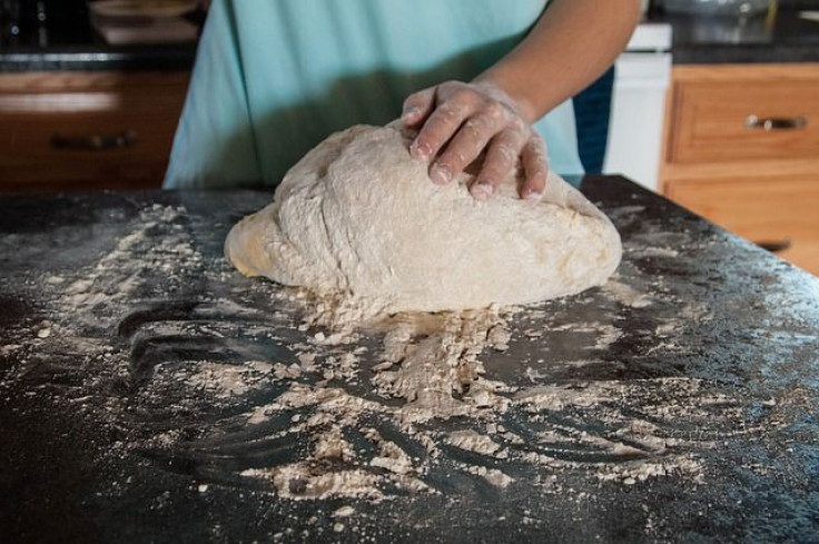 Dough rolled in flour