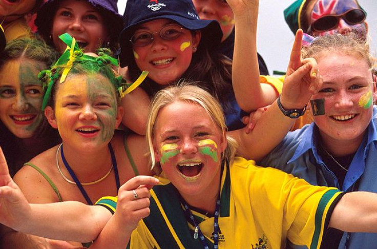 Australian fans in Sydney 2000 Summer Olympics 