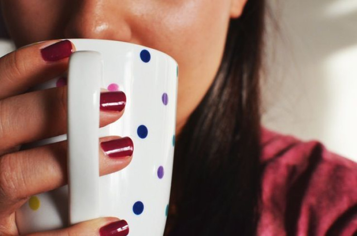 Woman drinking coffee