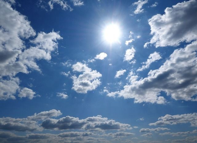 Beaming sun