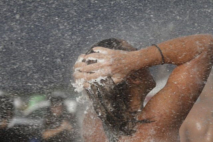 Woman under the shower