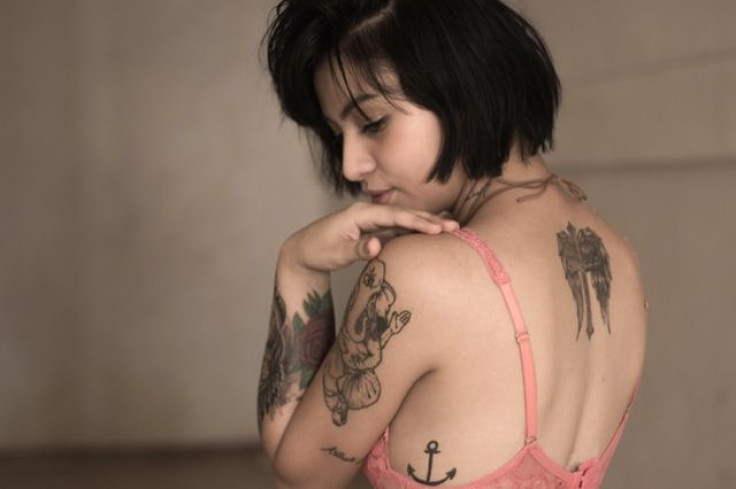 Woman with tattoos