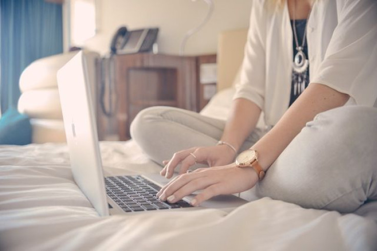 Woman on computer