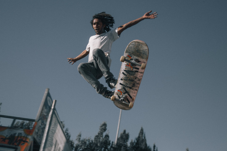 Man on skateboard