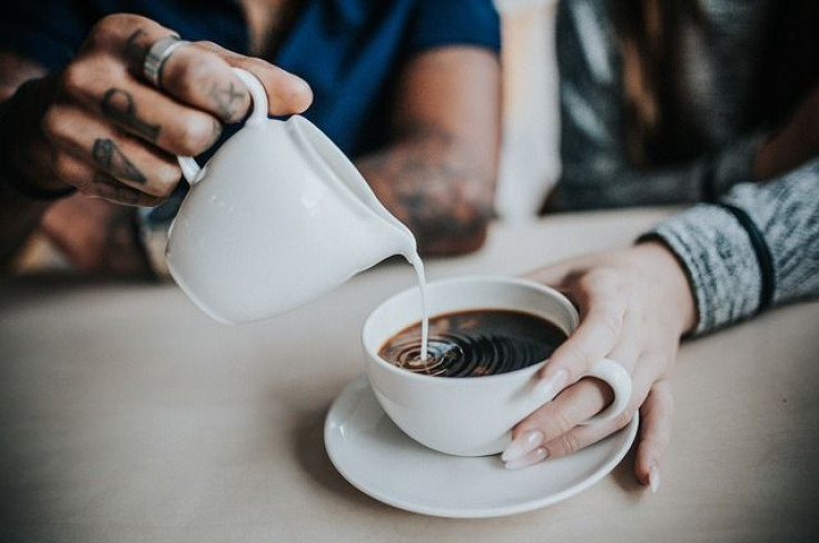 Pouring coffee