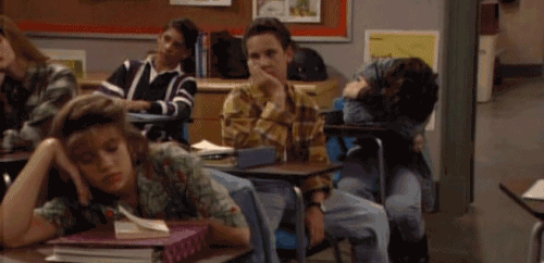If you can't get enough sleep at night, take a nap in Feeny's class.