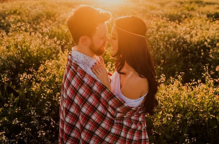 Couple in blanket